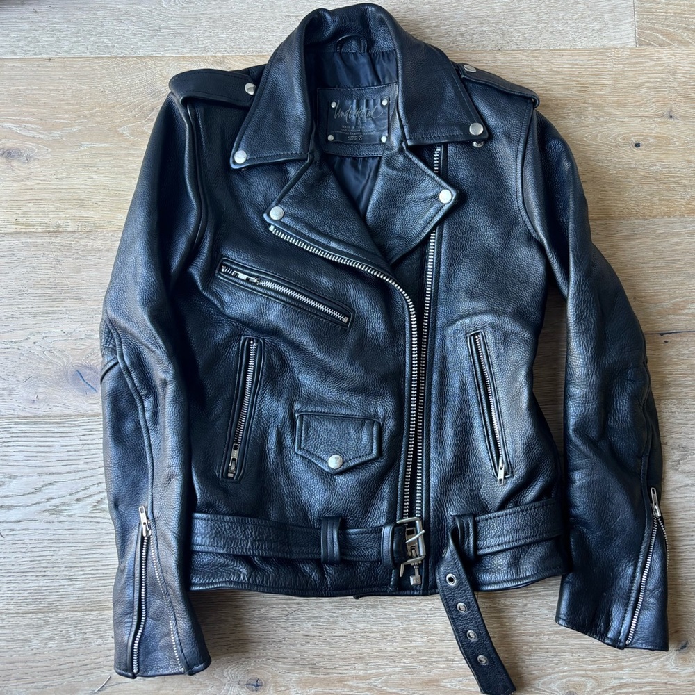 Understated Leather Easy Rider Jacket - S
